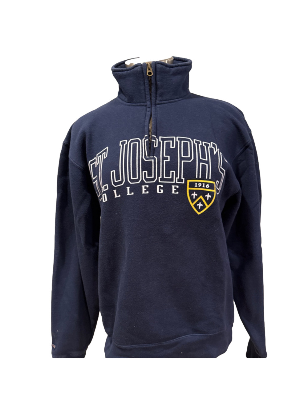 Unisex Jansport Navy Blue St. Joseph's College Quarter-Zip Sweatshirt Small - Picture 1 of 7